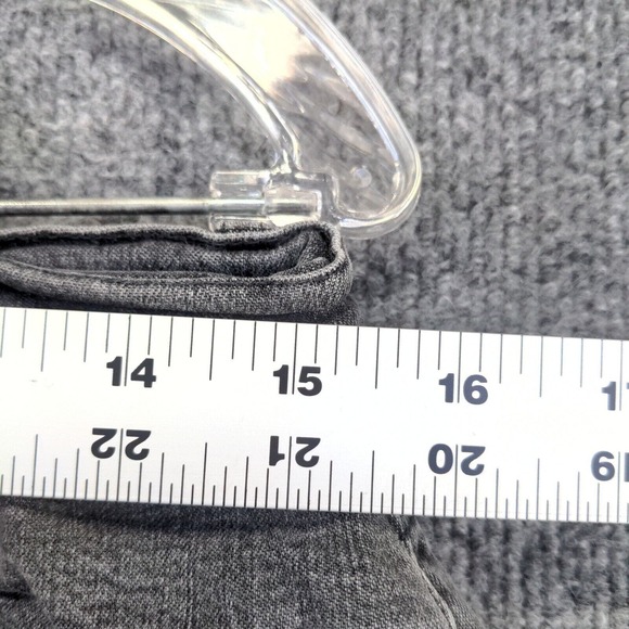 Talbots Women's Stretch Jean Shorts Gray Size 12 Cotton Spandex Blend Pockets - Picture 8 of 12